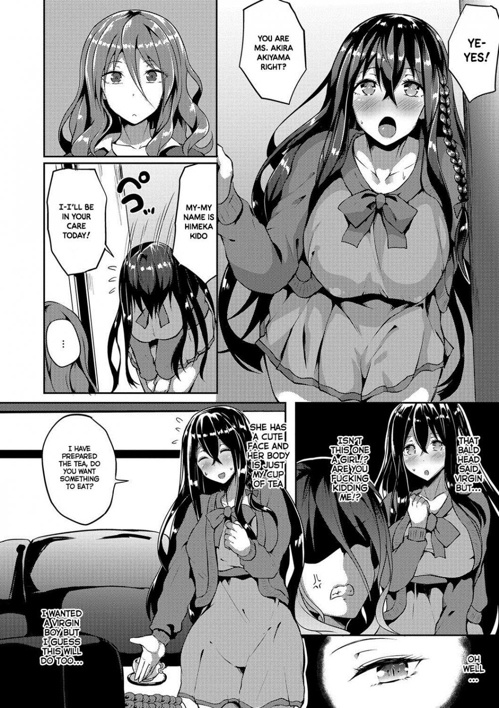 Hentai Manga Comic-Slutty Bitch VS Young Virgin Futanari-Read-6